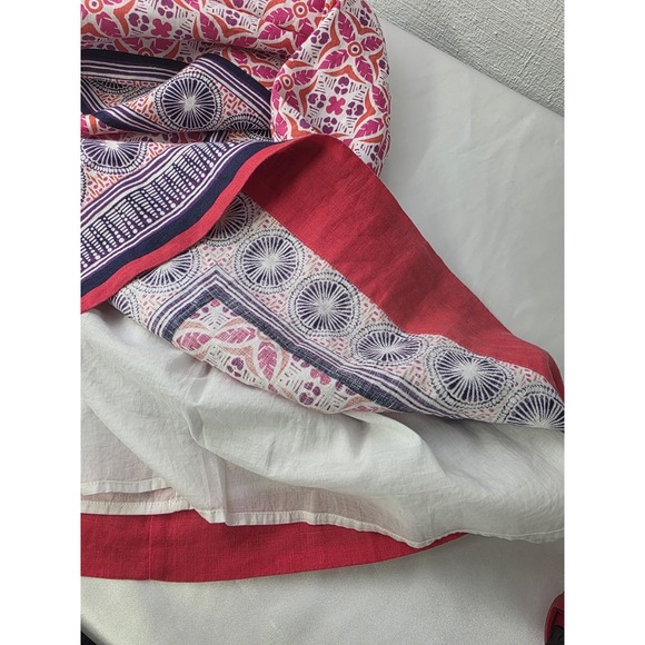 Tommy Bahama Tropical Terazza Linen Shift Sleeveless Dress Pink Size L NWT - Picture 7 of 12